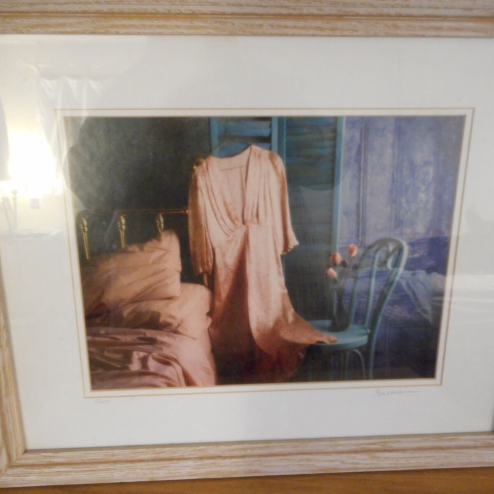 Vintage Shabby cottage chic photo print signed